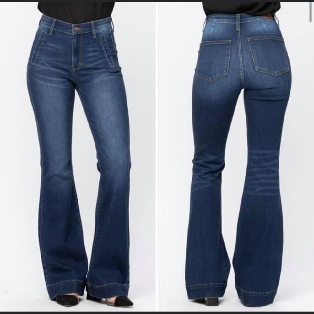 Judy Blues high rise flare jeans/pants